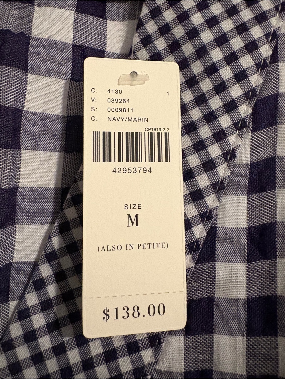 NWT Anthropologie 11 1Tylho Gingham Babydoll Dress Size Medium - Picture 4 of 9